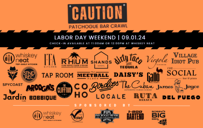 Caution! Patchogue Labor Day Weekend Bar Crawl